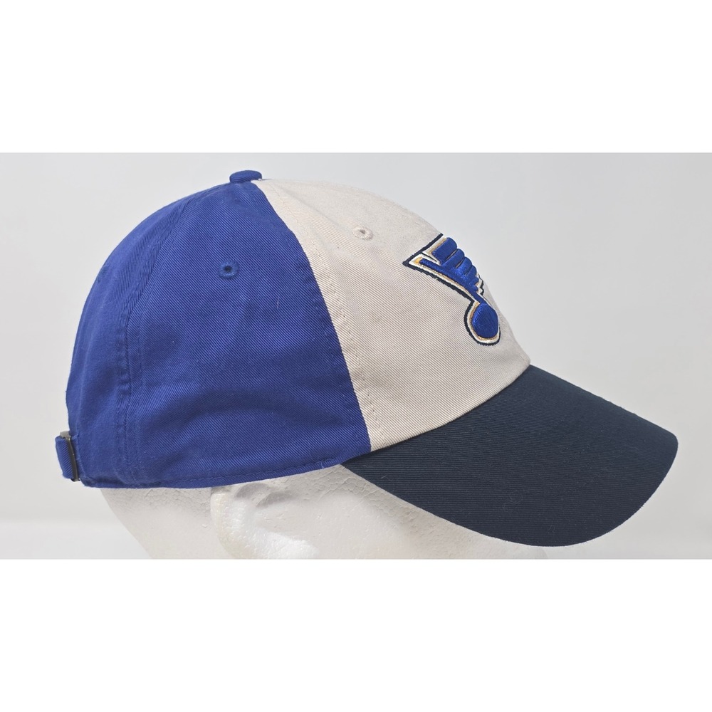 Fan Favorite NHL St. Louis Blues Strapback Hat Blue Embroidered Logo Hockey Cap - Picture 5 of 11